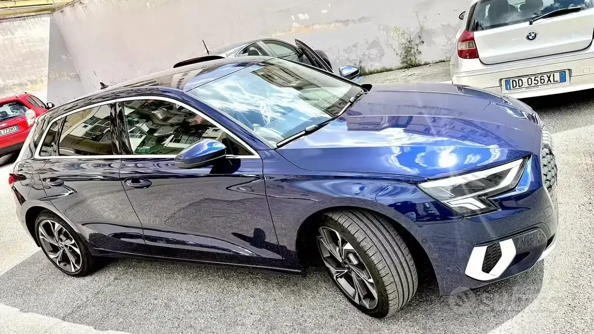Usata Audi A3 150 CV (110 kW) 2021 Blu Berlina
