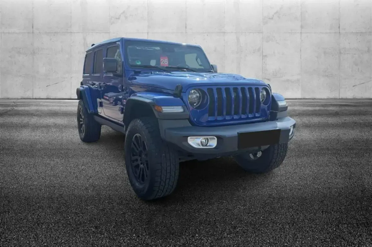 Usata Jeep Wrangler Sahara 200 CV (147 kW) 2021 Blu/azzurro SUV
