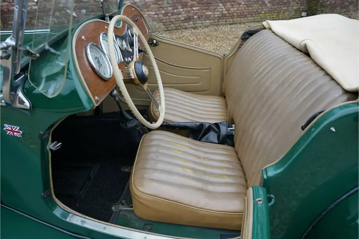 Usata MG TD 57 CV (41 kW) 1952 Verde Cabrio