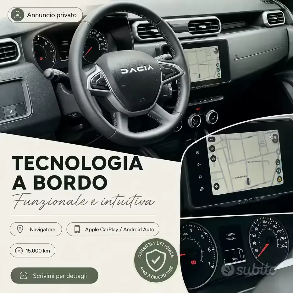 Usata Dacia Duster 101 CV (74 kW) 2023 Verde SUV