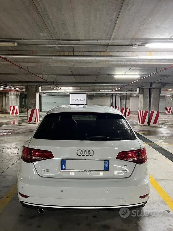 Usata Audi A3 S-Line 116 CV (85 kW) 2019 Bianco Berlina