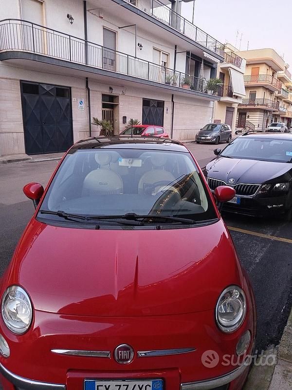 Usata Fiat 500 Lounge 2015 Rosso Utilitaria