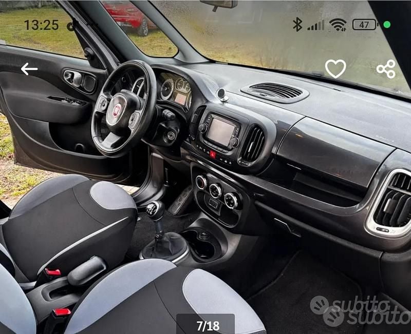 Usata Fiat 500L Lounge 120 CV (88 kW) 2017 Nero Monovolume