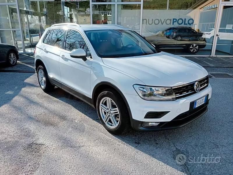 Usata VW Tiguan Business 150 CV (110 kW) 2018 Bianco SUV