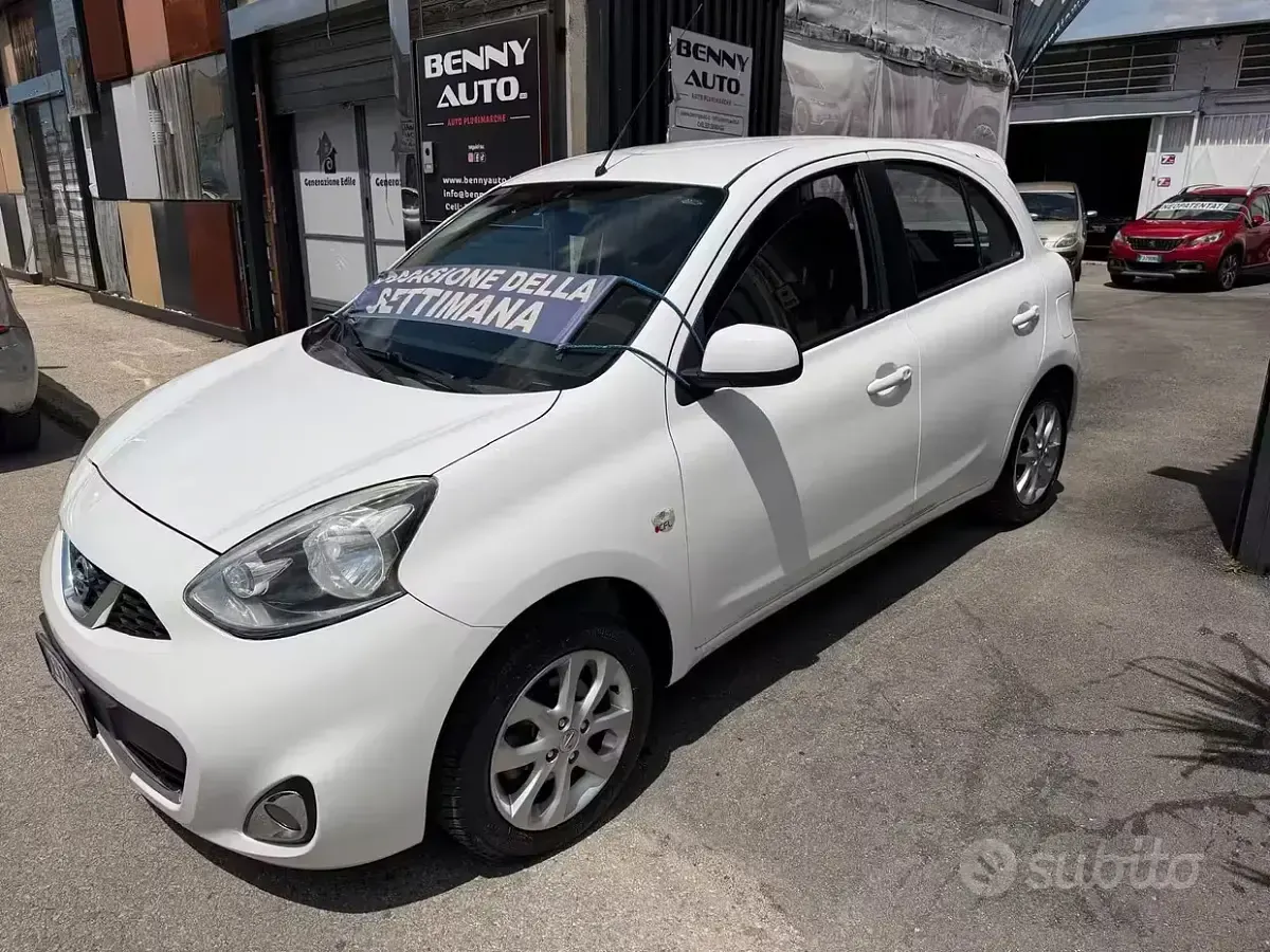 Usata Nissan Micra Acenta 80 CV (58 kW) 2014 Bianco Utilitaria
