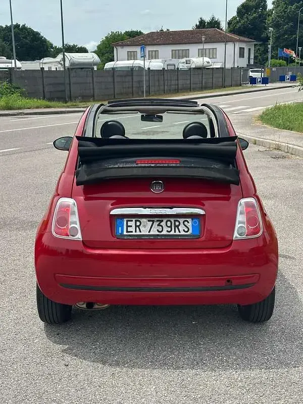 Usata Fiat 500 95 CV (69 kW) 2013 Rosso Cabrio