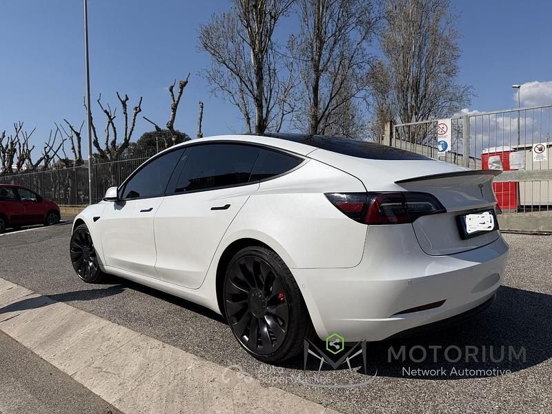 Usata Tesla Model 3 Performance 155 kW (211 CV) 2021 Bianco Berlina