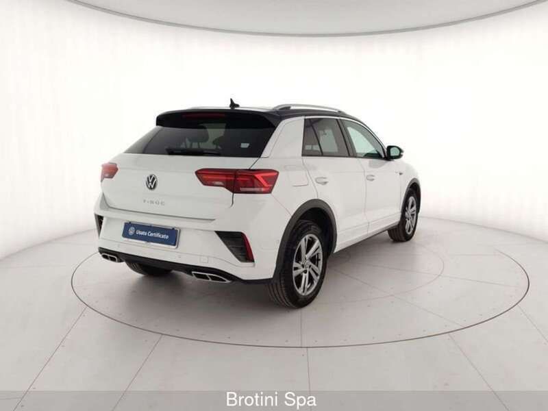 Usata VW T-Roc R-line 110 CV (80 kW) 2022 Bianco SUV