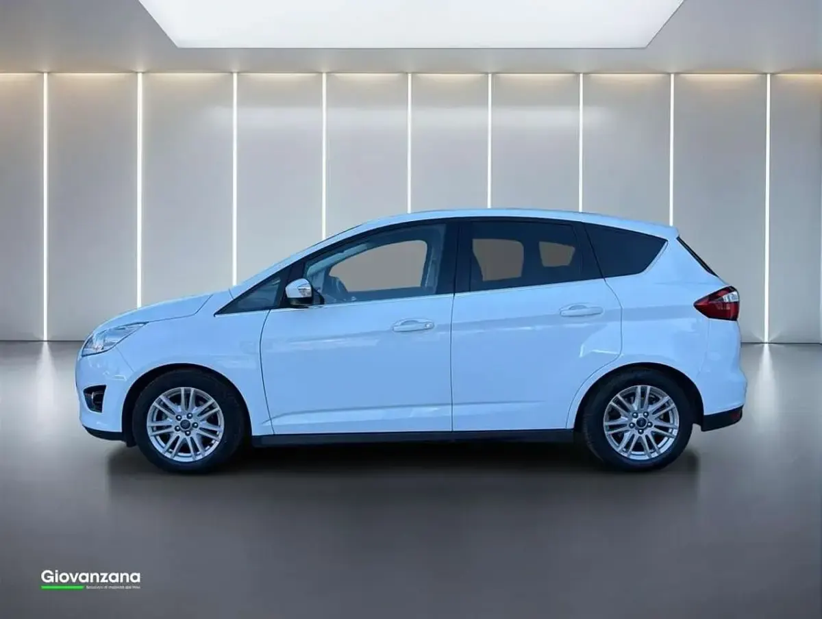 Usata Ford C-MAX Titanium 116 CV (85 kW) 2015 Bianco Monovolume