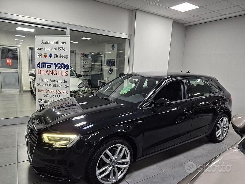 Usata Audi A3 S-Line 116 CV (85 kW) 2018 Nero Berlina