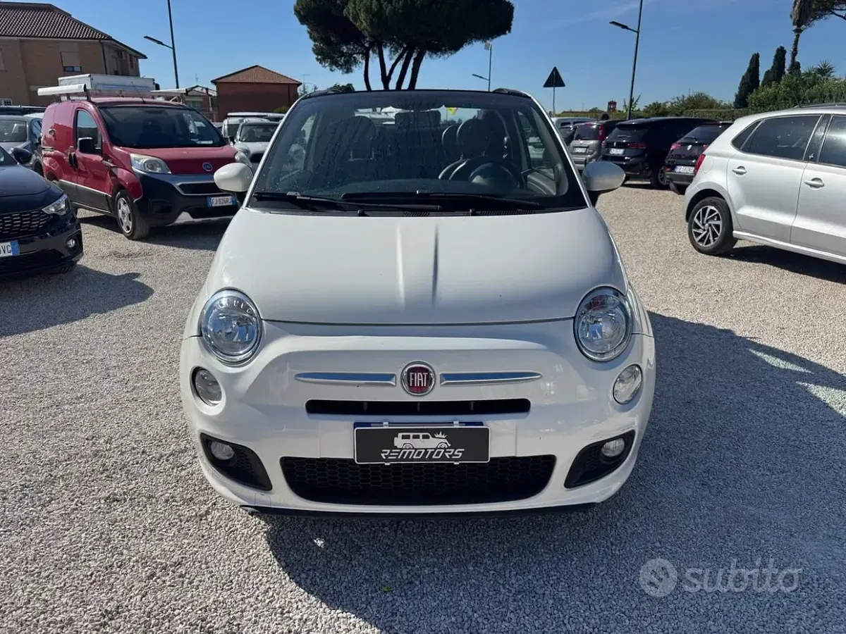 Usata Fiat 500 Sport 69 CV (50 kW) 2015 Bianco Cabrio