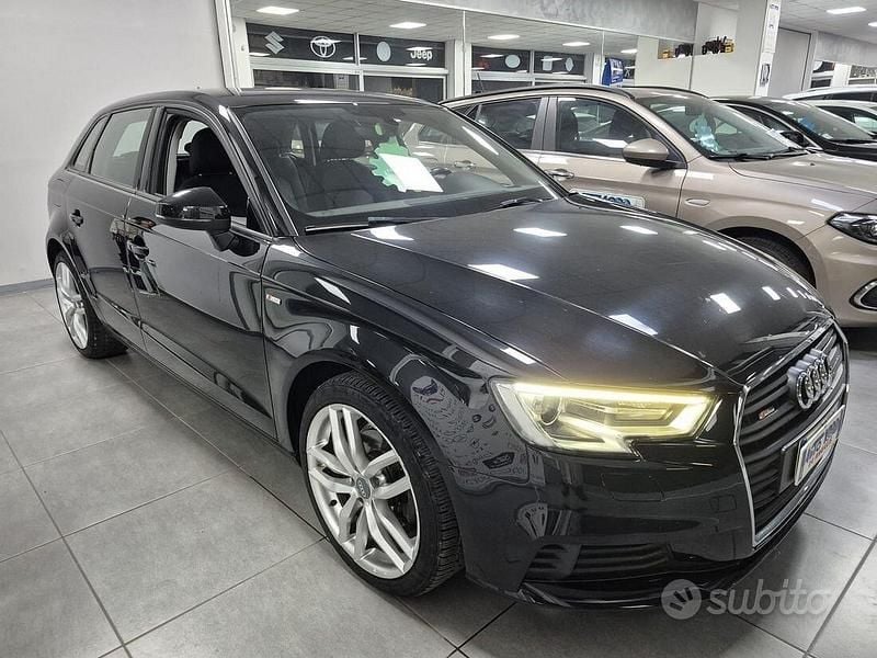 Usata Audi A3 S-Line 116 CV (85 kW) 2018 Nero Berlina