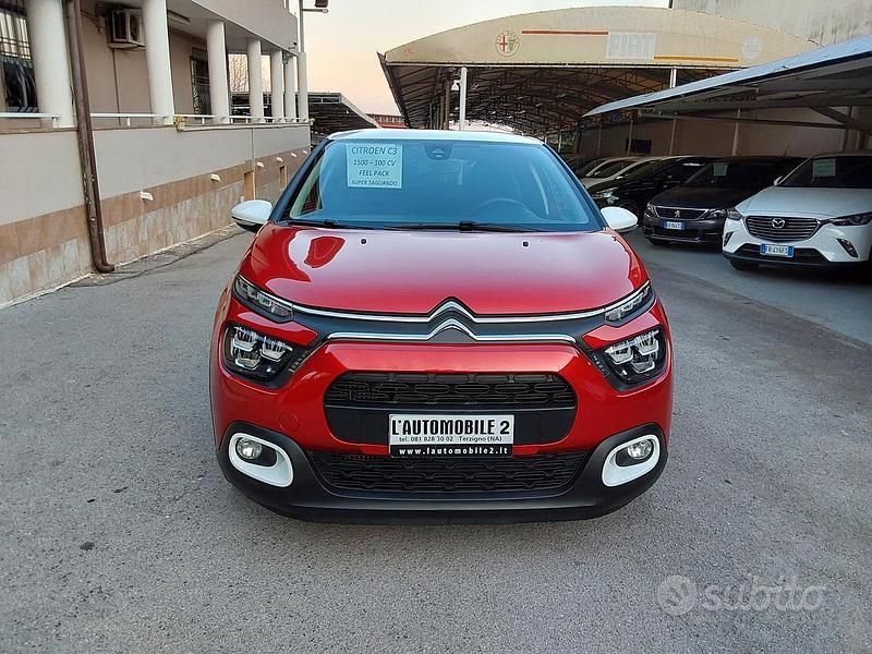 Usata Citroën C3 Feel 101 CV (74 kW) 2022 Rosso Utilitaria
