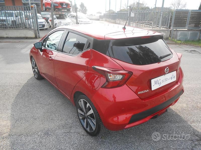 Usata Nissan Micra N-Connecta 90 CV (66 kW) 2017 Rosso Utilitaria