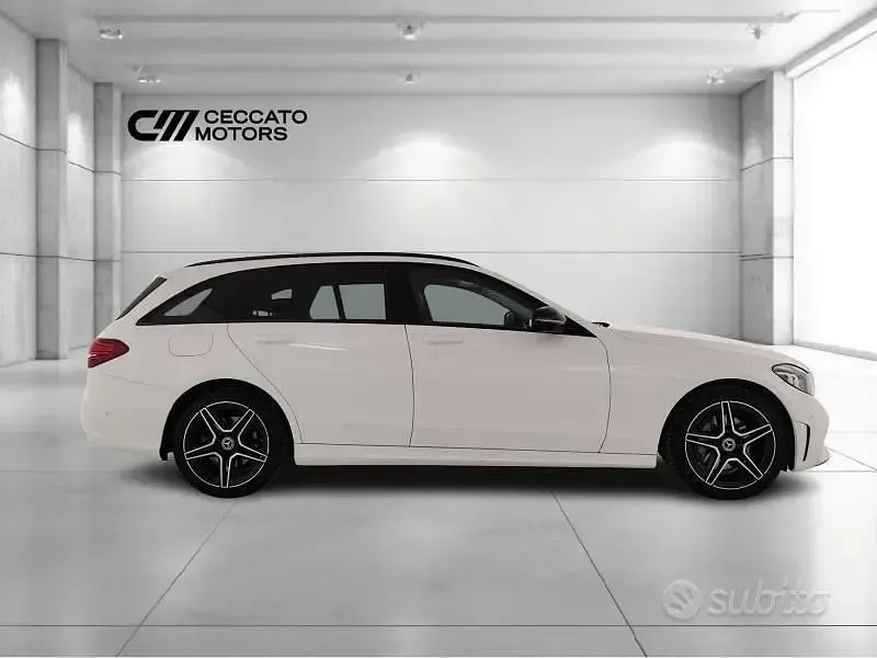 Usata Mercedes C220 Premium 194 CV (142 kW) 2019 Bianco Station wagon