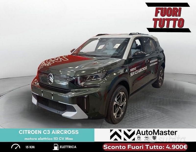 Verde Nuova 2025 Citroën e-C3 Aircross SUV | 28.900 € - Immagine 1/4