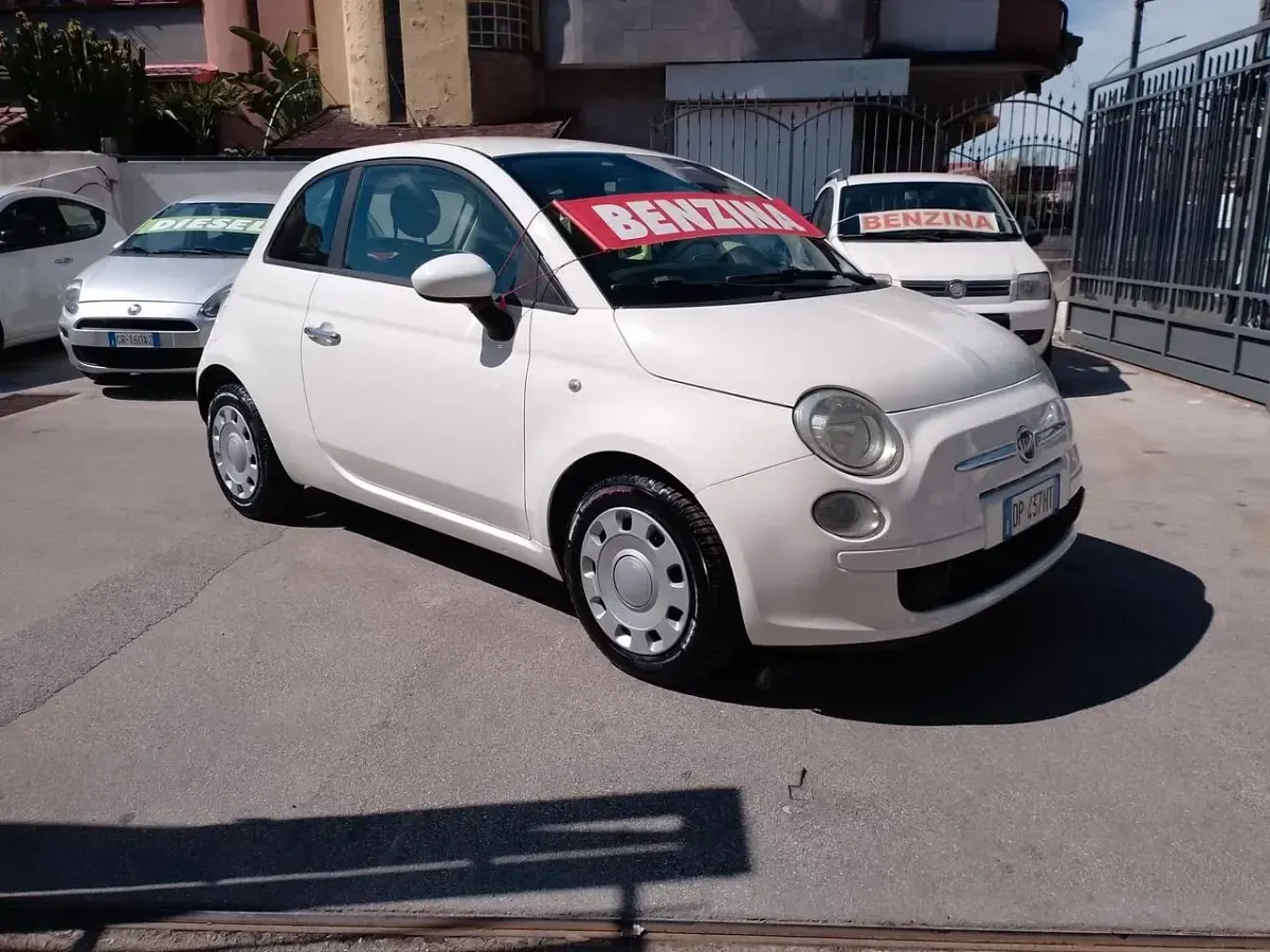 Usata Fiat 500 69 CV (50 kW) 2009 Bianco Cabrio