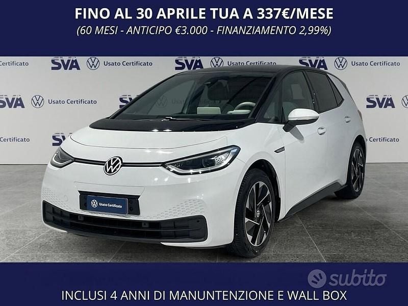 Usata VW ID.3 Style 150 kW (204 CV) 2021 Bianco Utilitaria