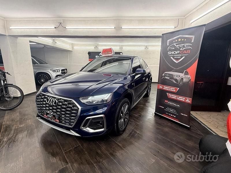 Usata Audi Q5 Sportback S-Line 204 CV (150 kW) 2021 Blu SUV