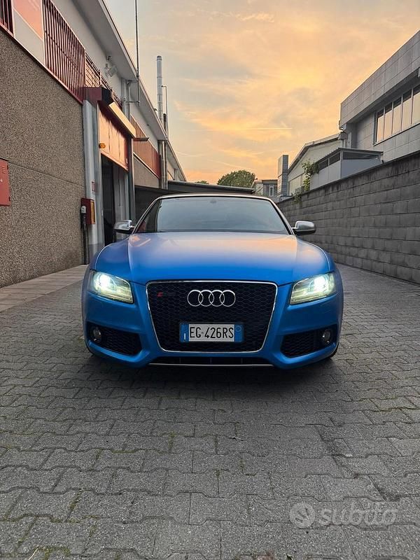 Usata Audi A5 Cabriolet 333 CV (244 kW) 2011 Blu Cabrio