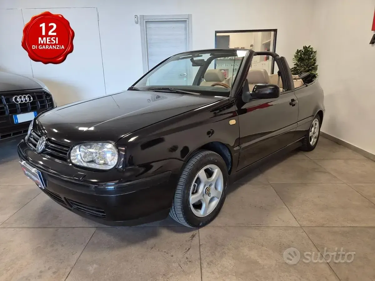 Usata VW Golf Karmann 101 CV (74 kW) 1999 Nero Cabrio