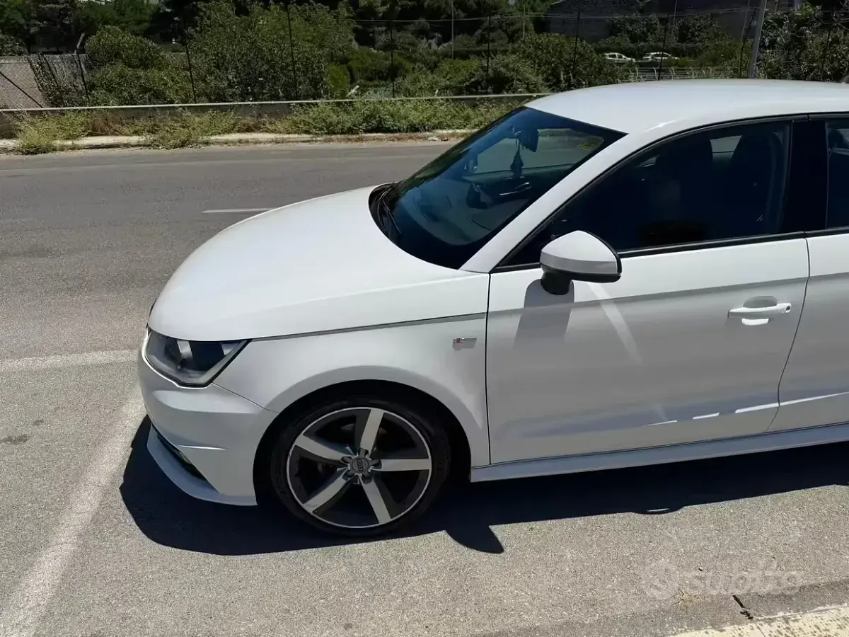 Usata Audi A1 S-Line 95 CV (69 kW) 2017 Bianco Utilitaria