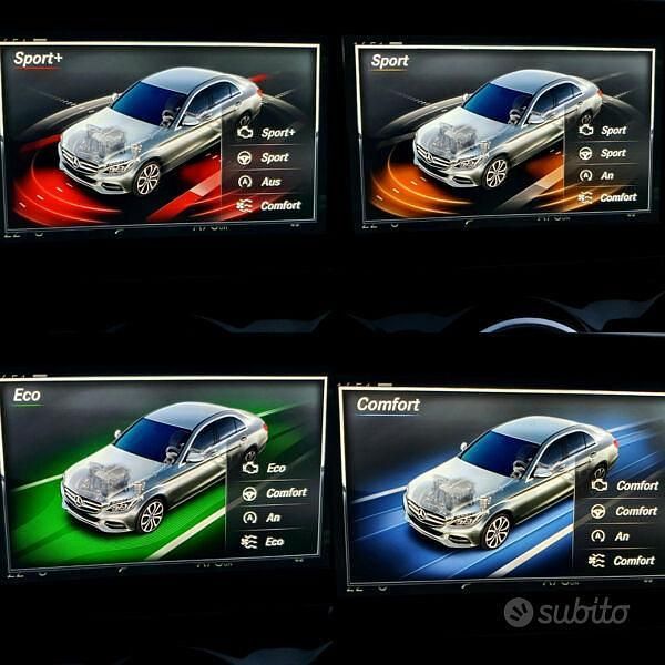 Usata Mercedes C180 116 CV (85 kW) 2017 Argento Berlina