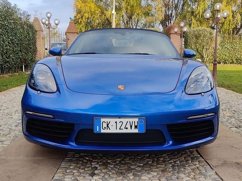 Blu/azzurro Usata 2018 Porsche 718 Boxster Cabrio | 55.500 € (Ottimo prezzo) - Immagine 1/4