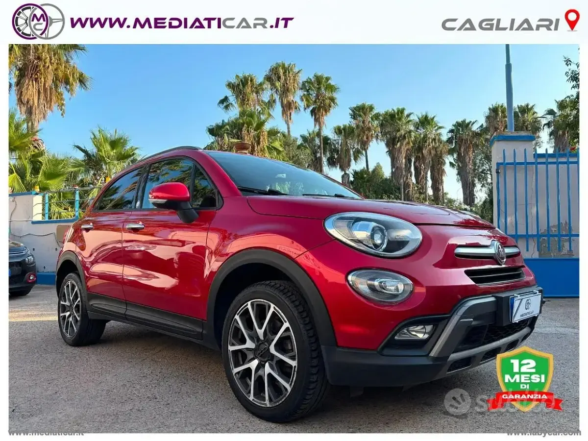 Usata Fiat 500X 140 CV (102 kW) 2015 Rosso SUV