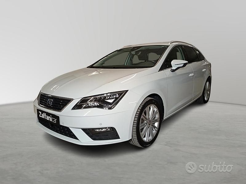 Usata Seat Leon ST XCELLENCE 131 CV (96 kW) 2020 Bianco Station wagon