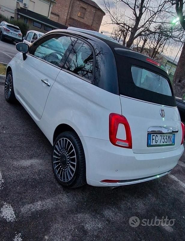 Usata Fiat 500C Lounge 2016 Bianco Cabrio