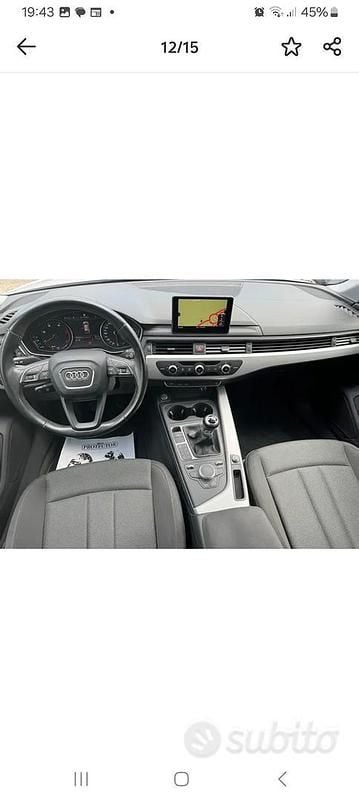 Usata Audi A4 150 CV (110 kW) 2016 Bianco Berlina