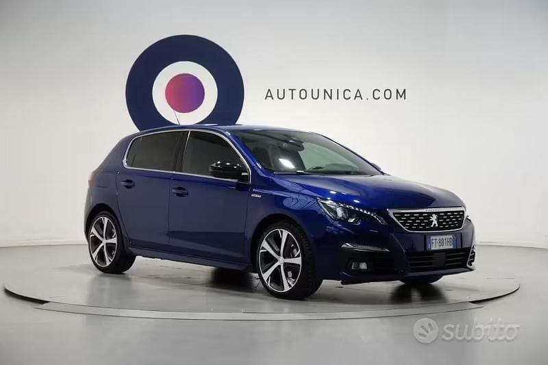 Usata Peugeot 308 GT-line 131 CV (96 kW) 2018 Blu Berlina