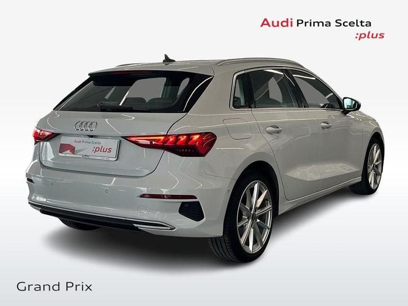 Usata Audi A3 Advanced 130 CV (95 kW) 2021 Bianco Berlina