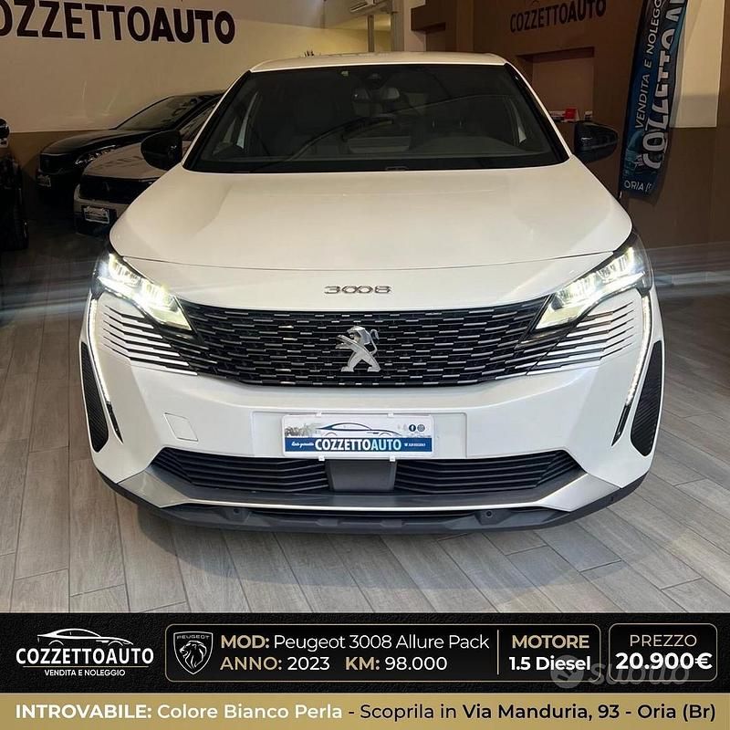 Usata Peugeot 3008 Allure 131 CV (96 kW) 2023 Bianco SUV
