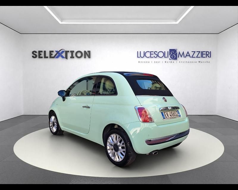 Usata Fiat 500C Lounge 69 CV (50 kW) 2014 Verde Cabrio