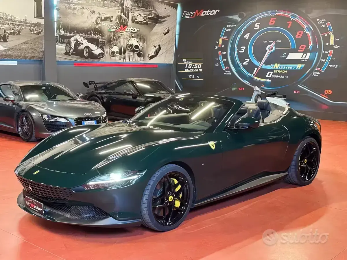 Usata Ferrari Roma 620 CV (456 kW) 2024 Verde Cabrio