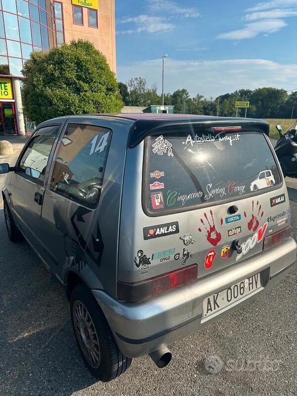 Usata Fiat Cinquecento 39 CV (28 kW) 1997 Grigio Utilitaria