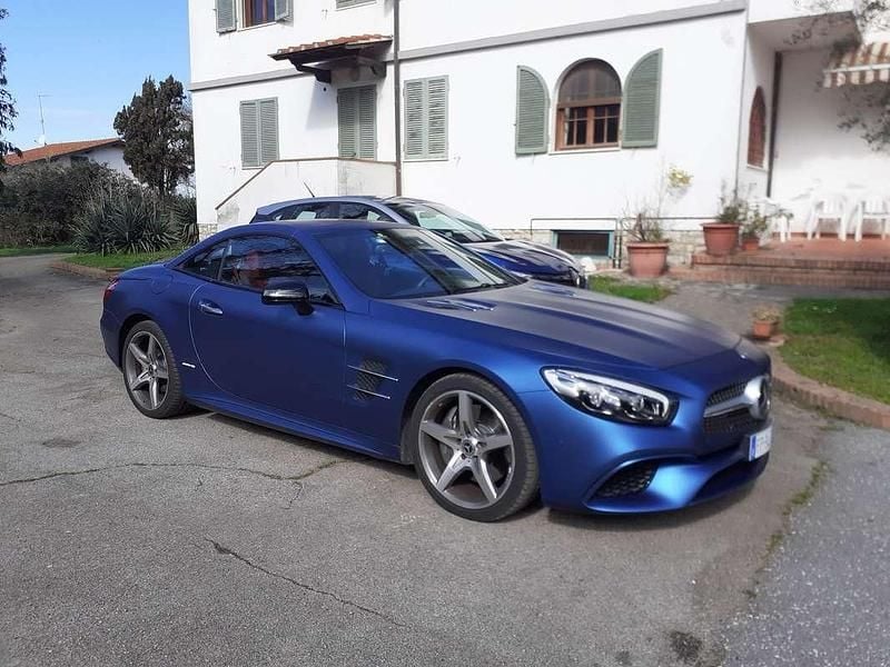 Usata Mercedes SL400 367 CV (269 kW) 2018 Blu/azzurro Cabrio