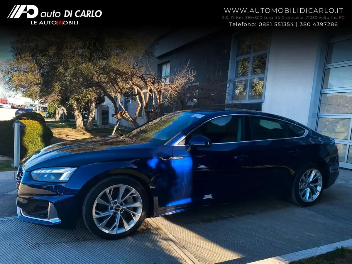 Usata Audi A5 Advanced 286 CV (210 kW) 2022 Blu/azzurro Coupé