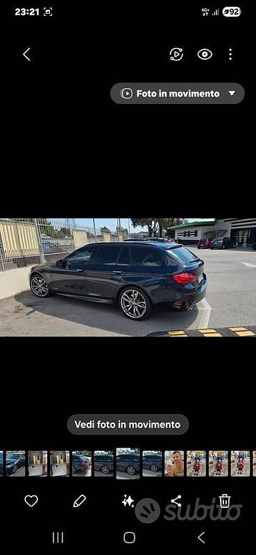 Usata BMW 530 2013 Blu Berlina