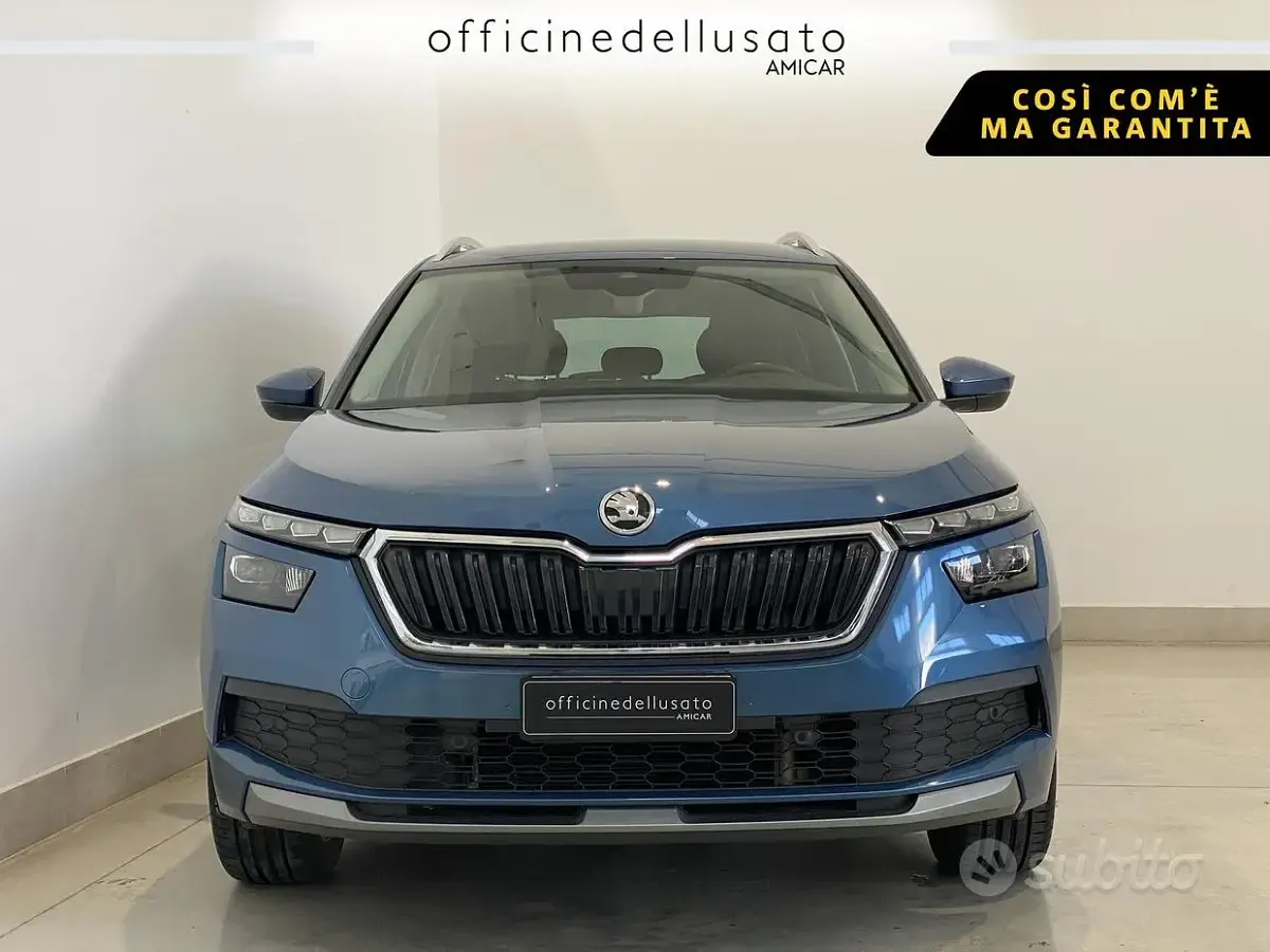Usata Skoda Kamiq Style 90 CV (66 kW) 2021 Blu titanio metallizzato SUV