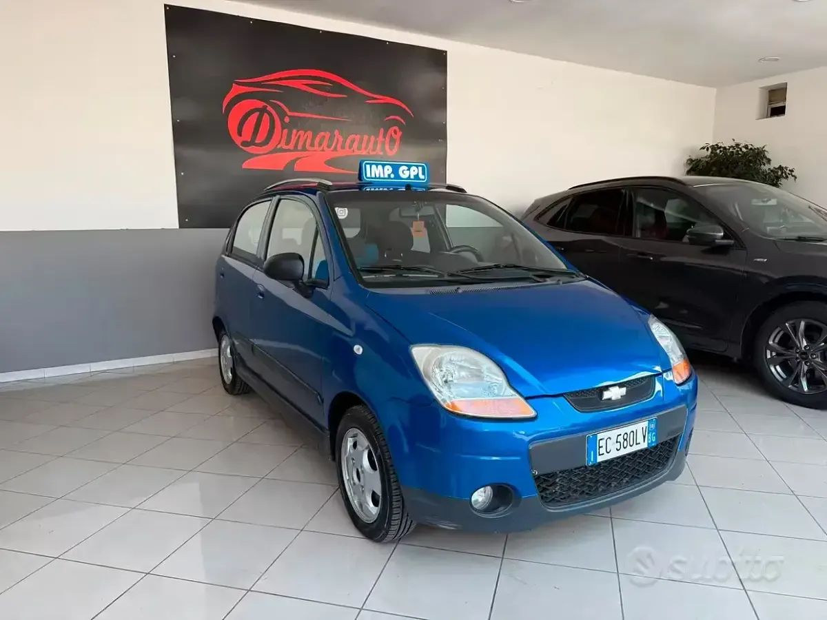 Usata Chevrolet Matiz 51 CV (37 kW) 2010 Blu Utilitaria