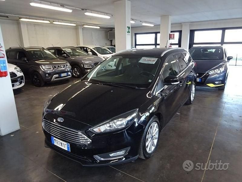 Usata Ford Focus Titanium 125 CV (91 kW) 2017 Nero Station wagon