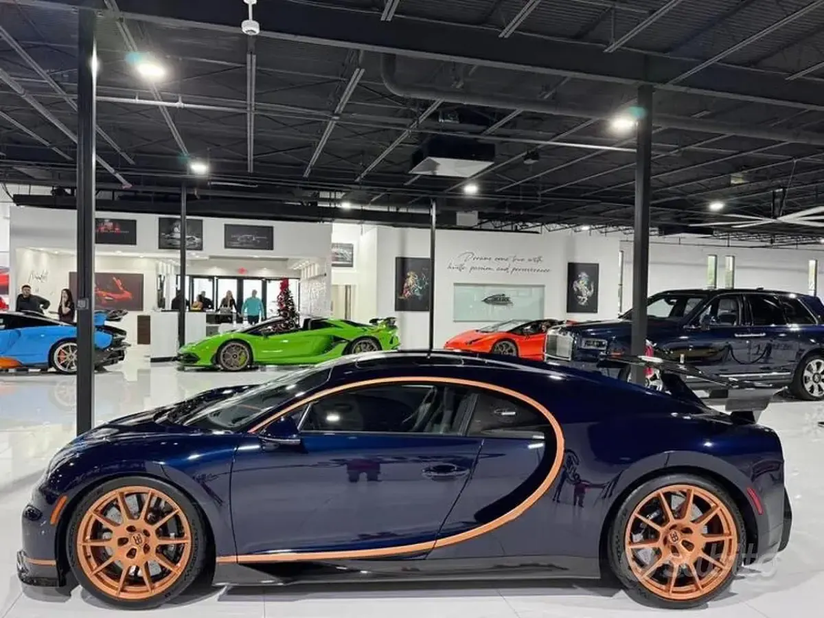 Usata Bugatti Chiron 2021 Blu Coupé