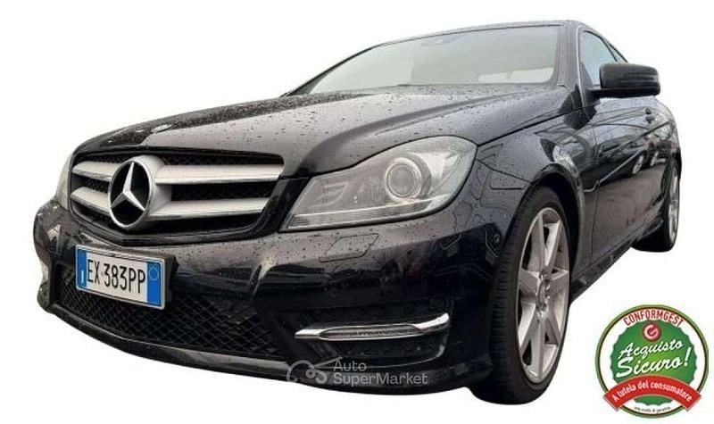 Usata Mercedes C220 Avantgarde 170 CV (125 kW) 2014 Nero Coupé