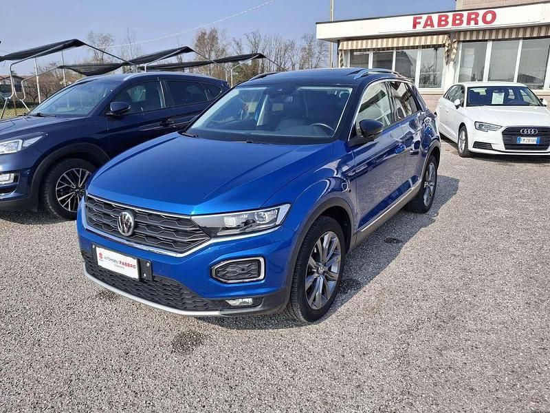 Usata VW T-Roc Sport 150 CV (110 kW) 2018 Blu/azzurro SUV