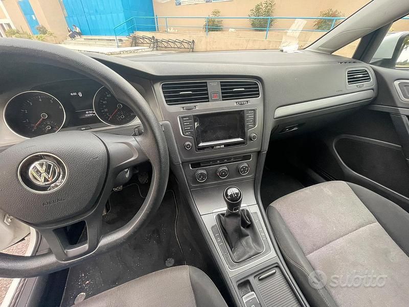 Usata VW Golf VII 105 CV (77 kW) 2015 Bianco Berlina