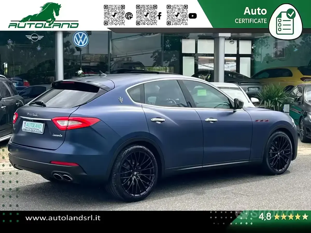 Usata Maserati Levante 430 CV (316 kW) 2018 Blu/azzurro SUV