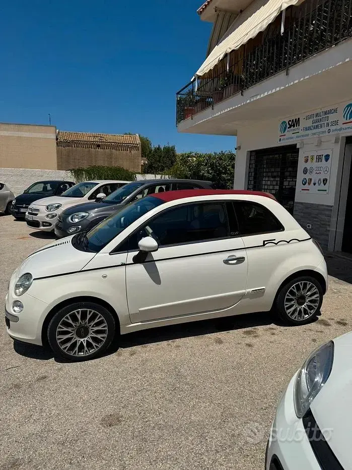 Usata Fiat 500 Rock 75 CV (55 kW) 2009 Bianco Cabrio